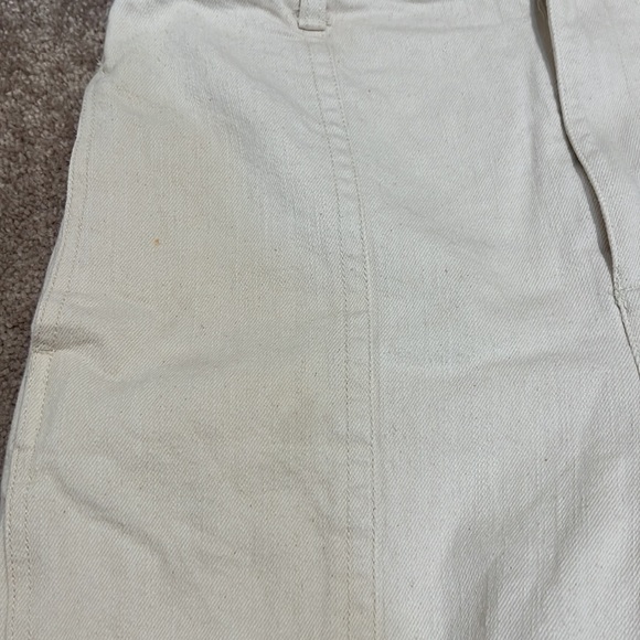 MADEWELL Tie-Waist Tapered Pants in Cream Missing Belt - Picture 8 of 8
